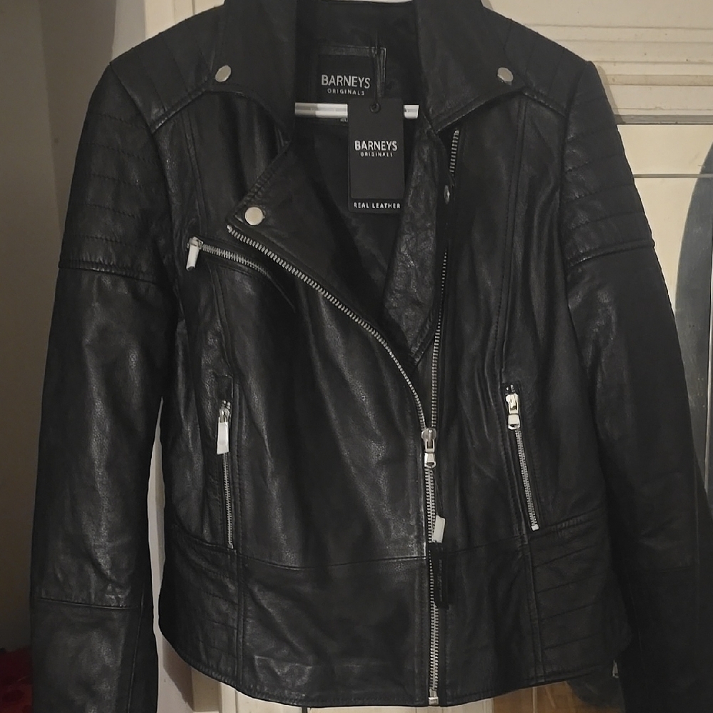 Black Leather Jacket - Picture 3 of 3